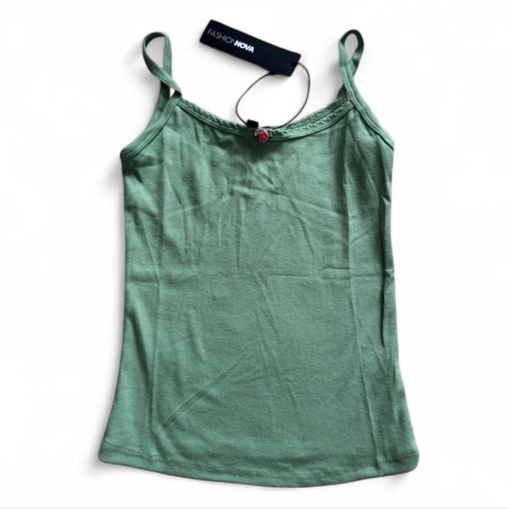 NWT fashion nova rosette cami tank top